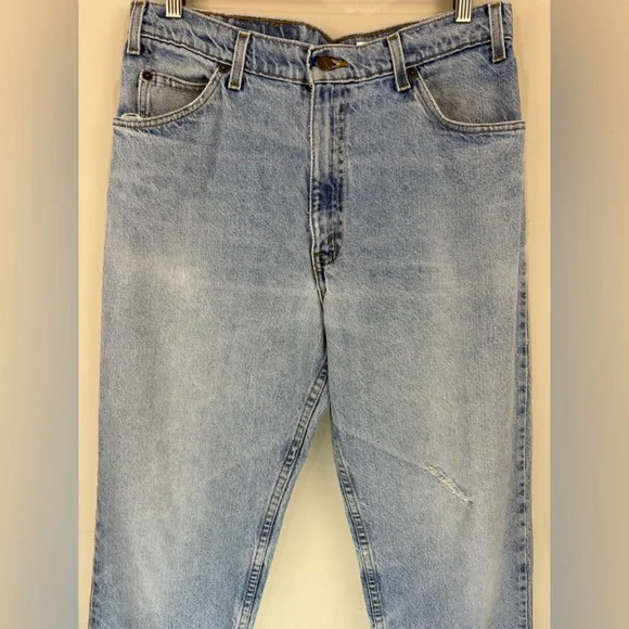 Vintage Levi’s 550 Jeans Men’s 34x30 Relaxed Fit Tapered Leg Blue Denim